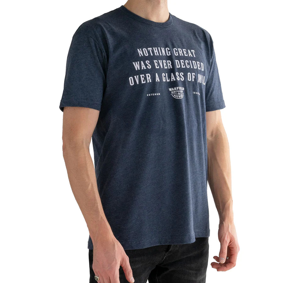 WARFIELD LOGO OVER MILK TEE